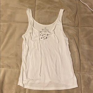 AEO lace up tank